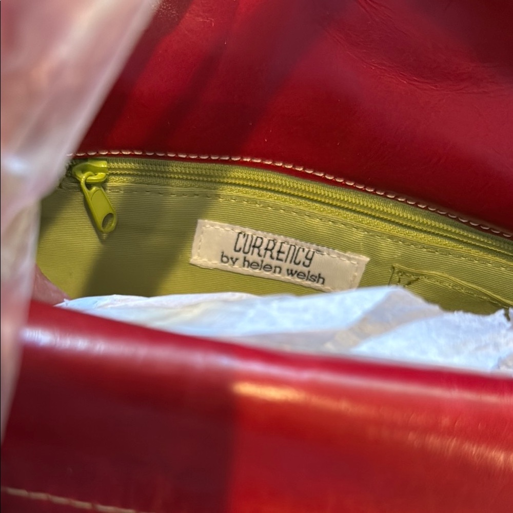 HELEN WELSH Red Leather Handbag - Picture 2 of 6